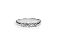 Anello Promesse Donna in Oro bianco Diamante 0.30 Ct FTO030 - FTO030